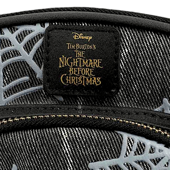 The Nightmare Before Christmas Jack & Sally Mini Black & Gray Backpack Bag - Picture 8 of 12